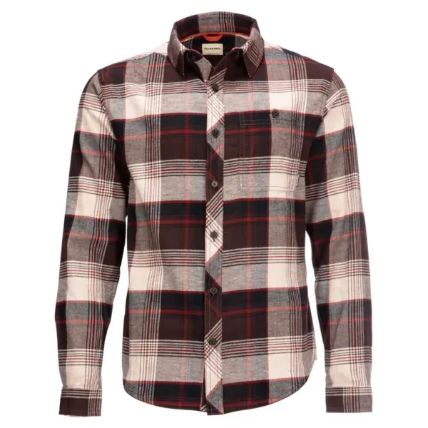 Simms Dockwear Cotton Flannel Mahogany Red