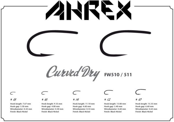 Ahrex FW510 Curved Dry Fly